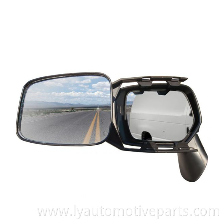 Universal Convex Glass Deluxe Car Towing Clip Mirror Extender Extension With Blind Spot